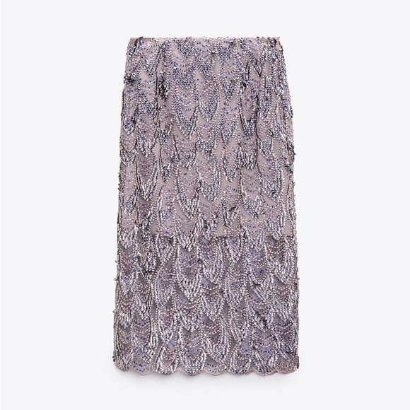 ZARA Bloggers Fav Sequin Skirt - Picture 7 of 16